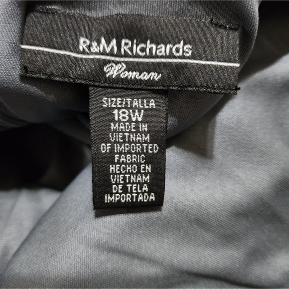 R & M Richards Gunmetal Ombré Sequin Party Dress Plus‎ size 18W New! - Picture 10 of 12